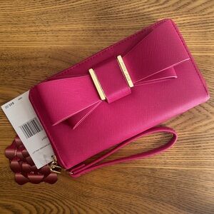 Elegant Pink Bow Wallet